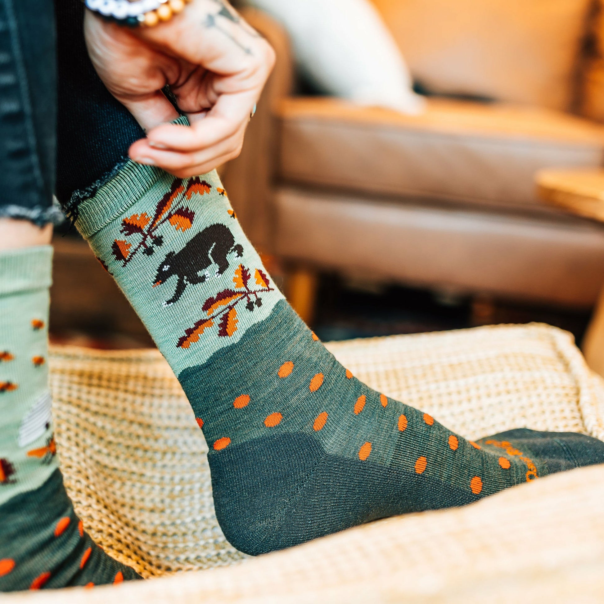 Women's Wild Life Crew Lightweight Lifestyle Socks | Darn Tough