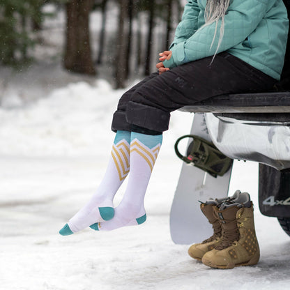 Women's Peaks RFL Over-the-Calf Ultra-Lightweight Ski & Snowboard Socks | Darn Tough