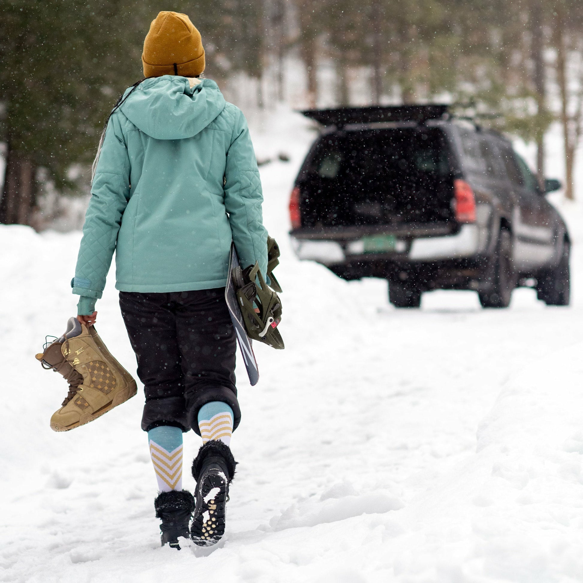 Women's Peaks RFL Over-the-Calf Ultra-Lightweight Ski & Snowboard Socks | Darn Tough