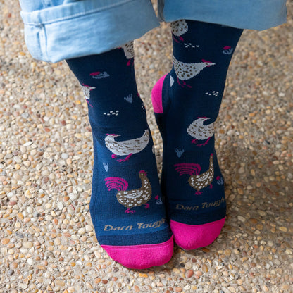 Women's Mother Clucker Crew Lightweight Lifestyle Socks | Darn Tough