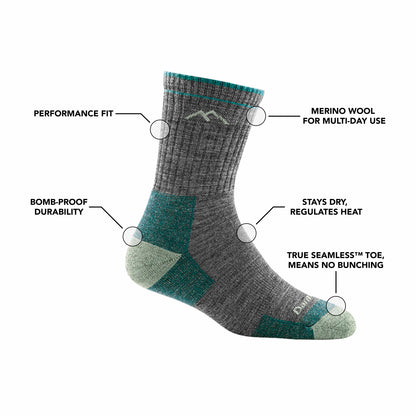 Women's Hiker Micro Crew Midweight Hiking Socks | Darn Tough