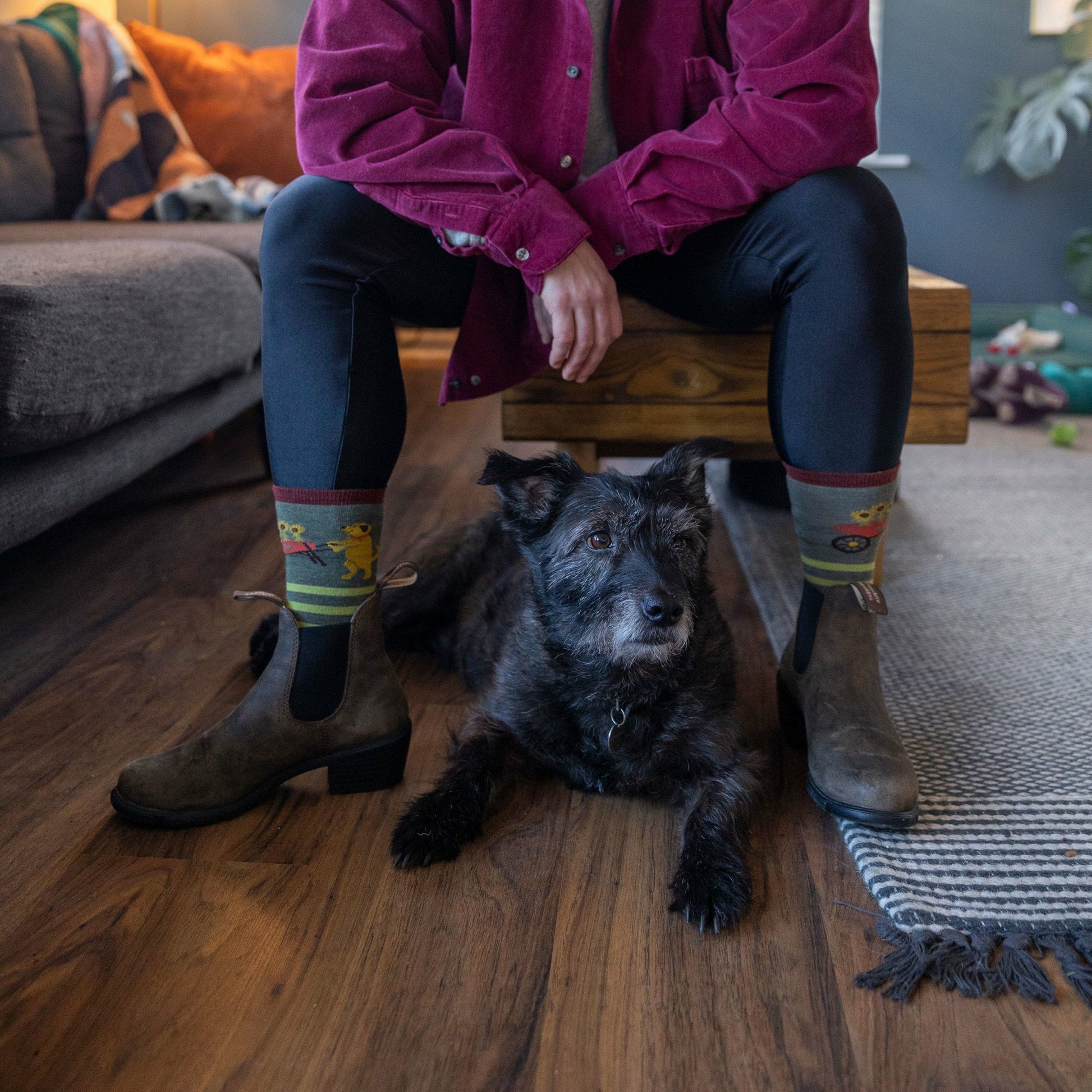 Women's Animal Haus Crew Lightweight Lifestyle Socks | Darn Tough