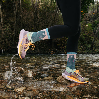 Women's Bear Town Micro Crew Lightweight Hiking Socks | Darn Tough