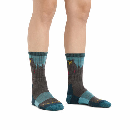 Women's Bear Town Micro Crew Lightweight Hiking Socks | Darn Tough