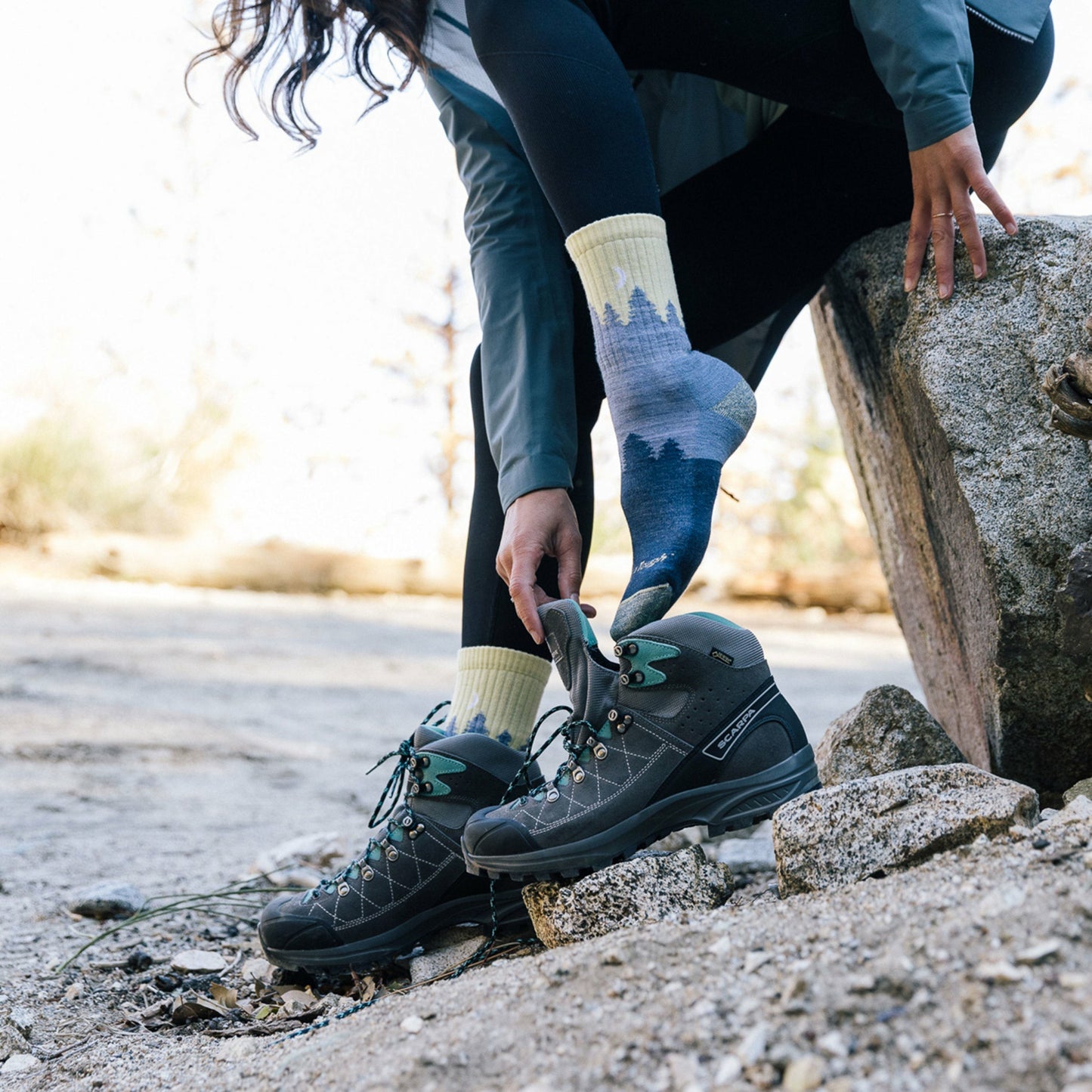 Women's Treeline Micro Crew Midweight Hiking Socks | Darn Tough