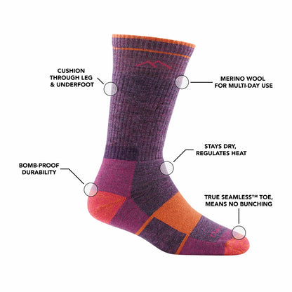 Women's Hiker Boot Full Cushion Midweight Hiking Socks | Darn Tough