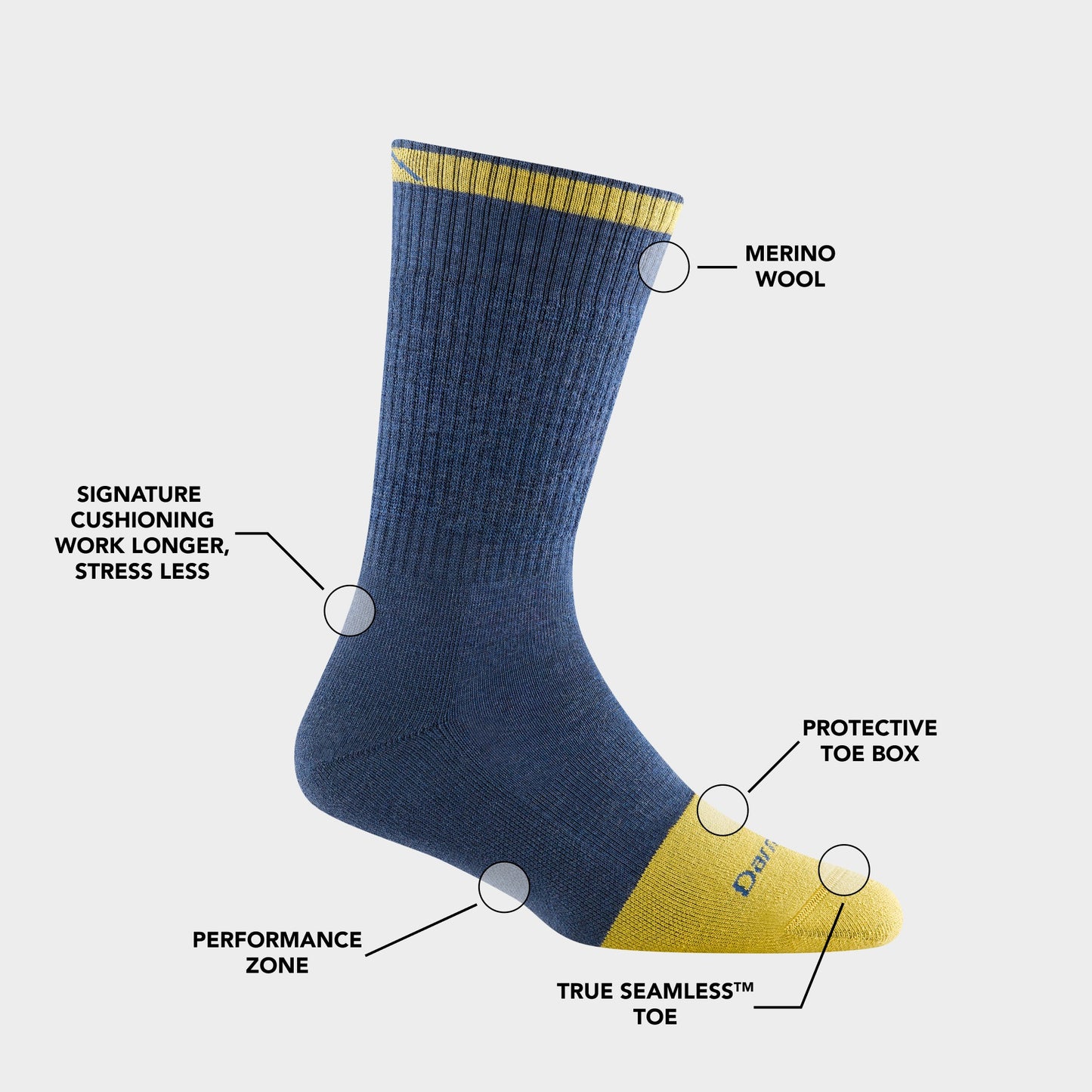 Women's Steely Boot Midweight Work Socks | Darn Tough