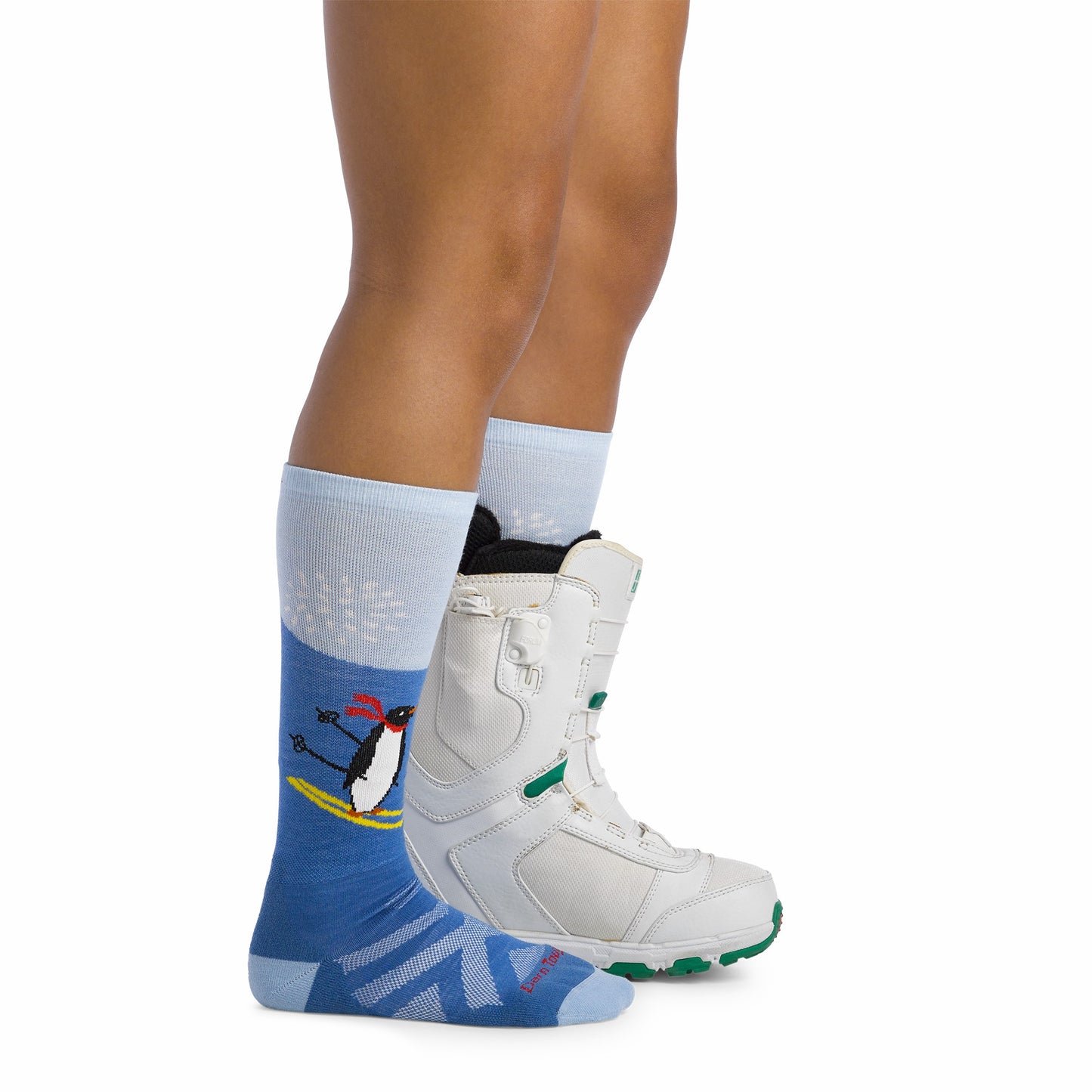 Kids Penguin Peak Over-the-Calf Midweight Ski & Snowboard Socks | Darn Tough