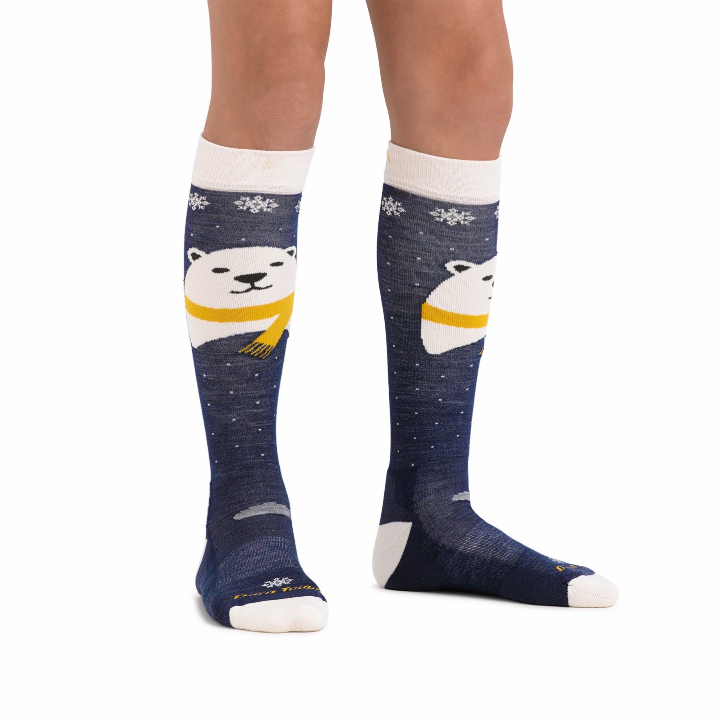 Kids Polar Bear Over-the-Calf Midweight Ski & Snowboard Socks | Darn Tough