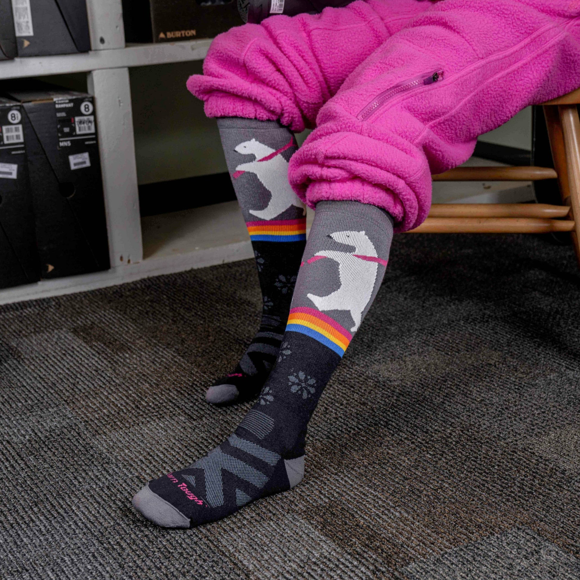 Women's Due North Over-the-Calf Midweight Ski & Snowboard Socks | Darn Tough