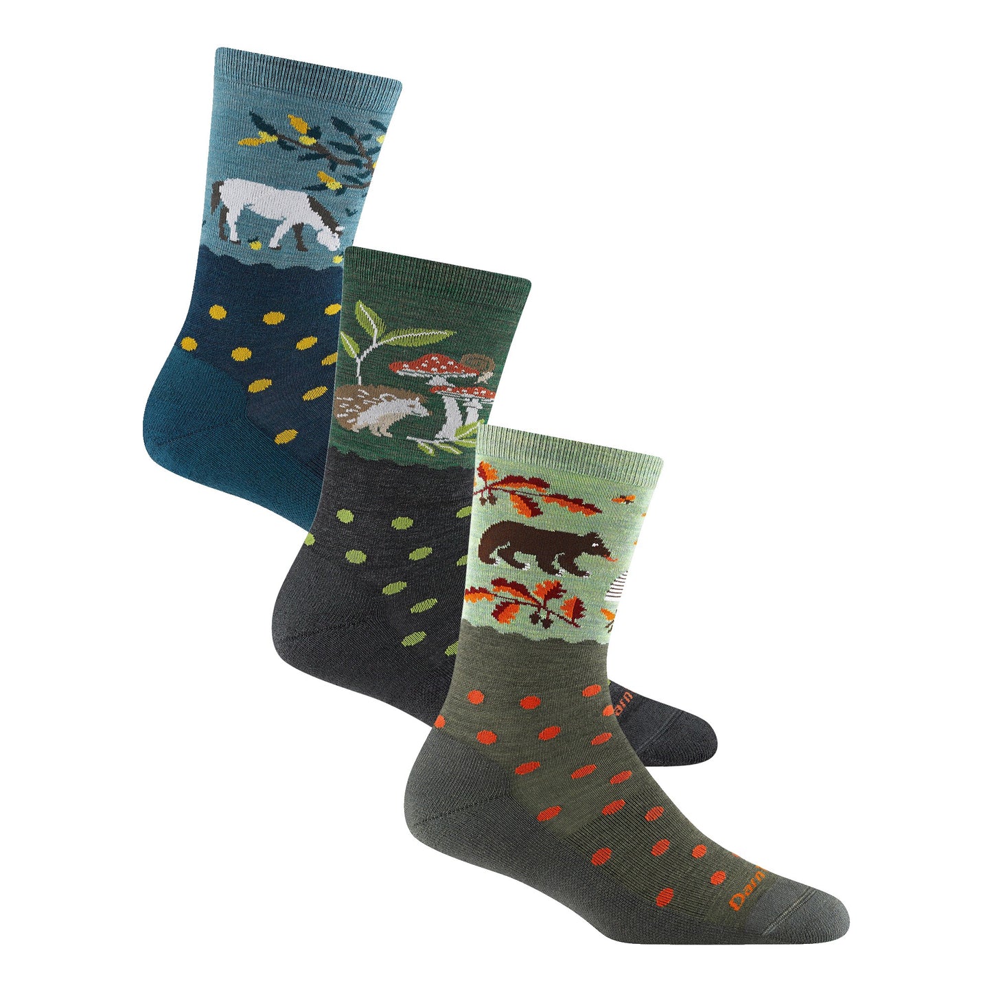 Women's Wildlife Lightweight Lifestyle Crew 3-Pack | Darn Tough