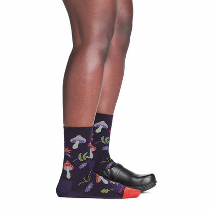 Women's Shroom Bloom Crew Lightweight Lifestyle Socks | Darn Tough