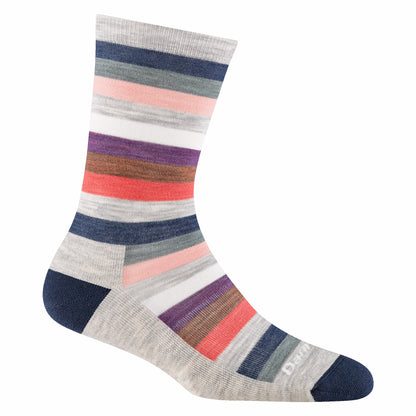 Women's Mystic Stripe Crew Lightweight Lifestyle Socks | Darn Tough