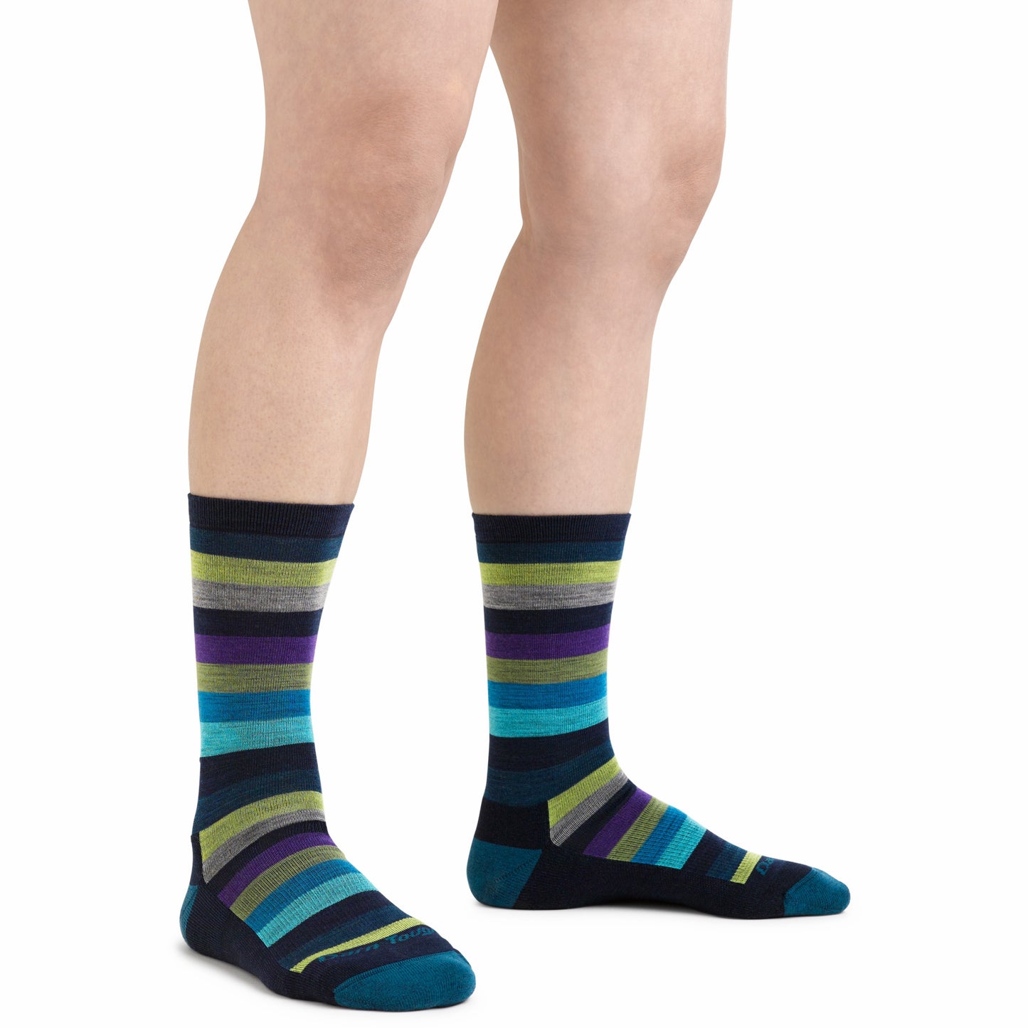Women's Mystic Stripe Crew Lightweight Lifestyle Socks | Darn Tough