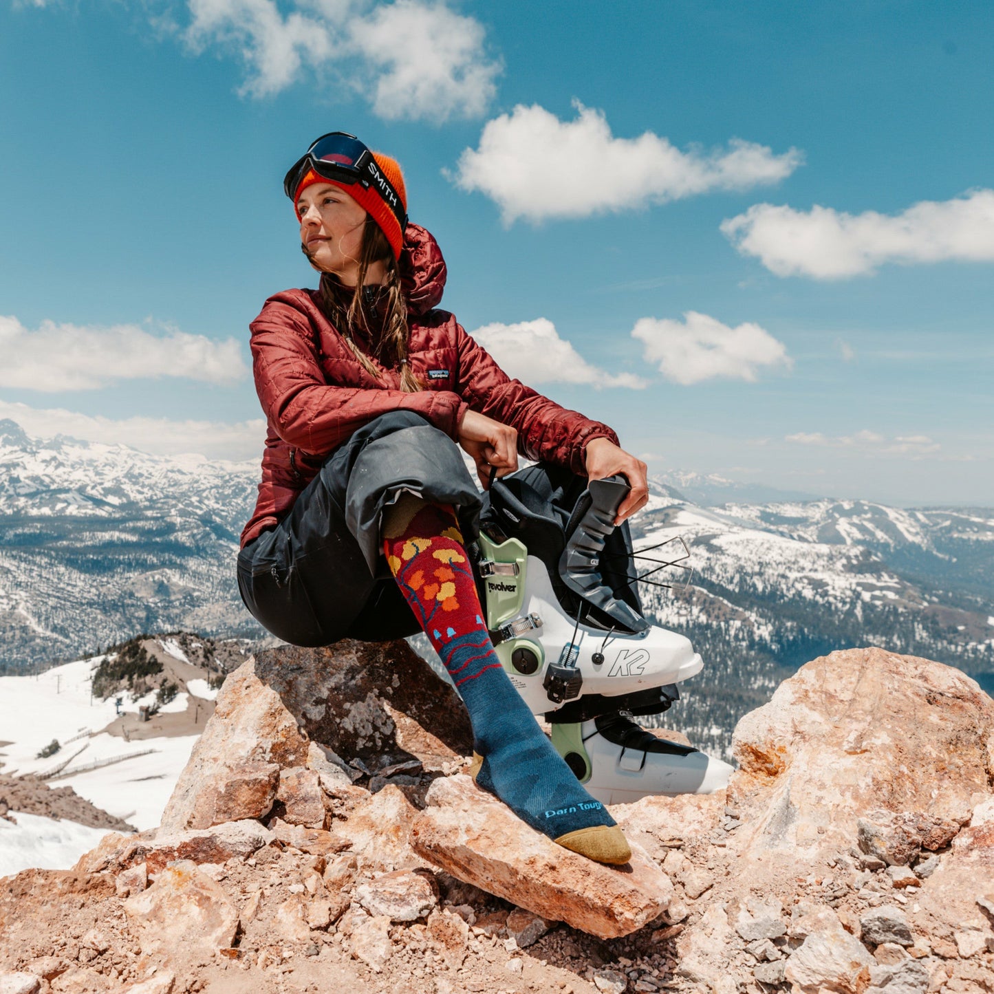 Women's Enchanted Over-the-Calf Midweight Ski & Snowboard Socks- Last Chance | Darn Tough