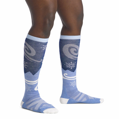 Women's Swirlwind Over-the-Calf Lightweight Ski & Snowboard Socks | Darn Tough