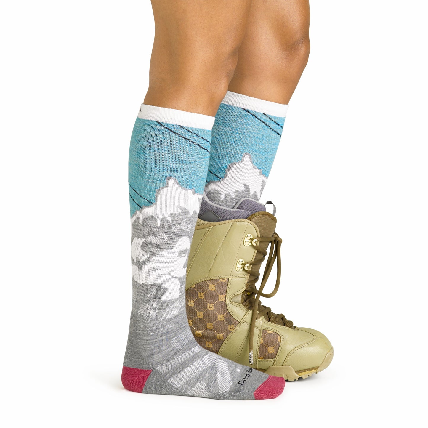 Women's Yeti Over-the-Calf Midweight Ski & Snowboard Socks | Darn Tough