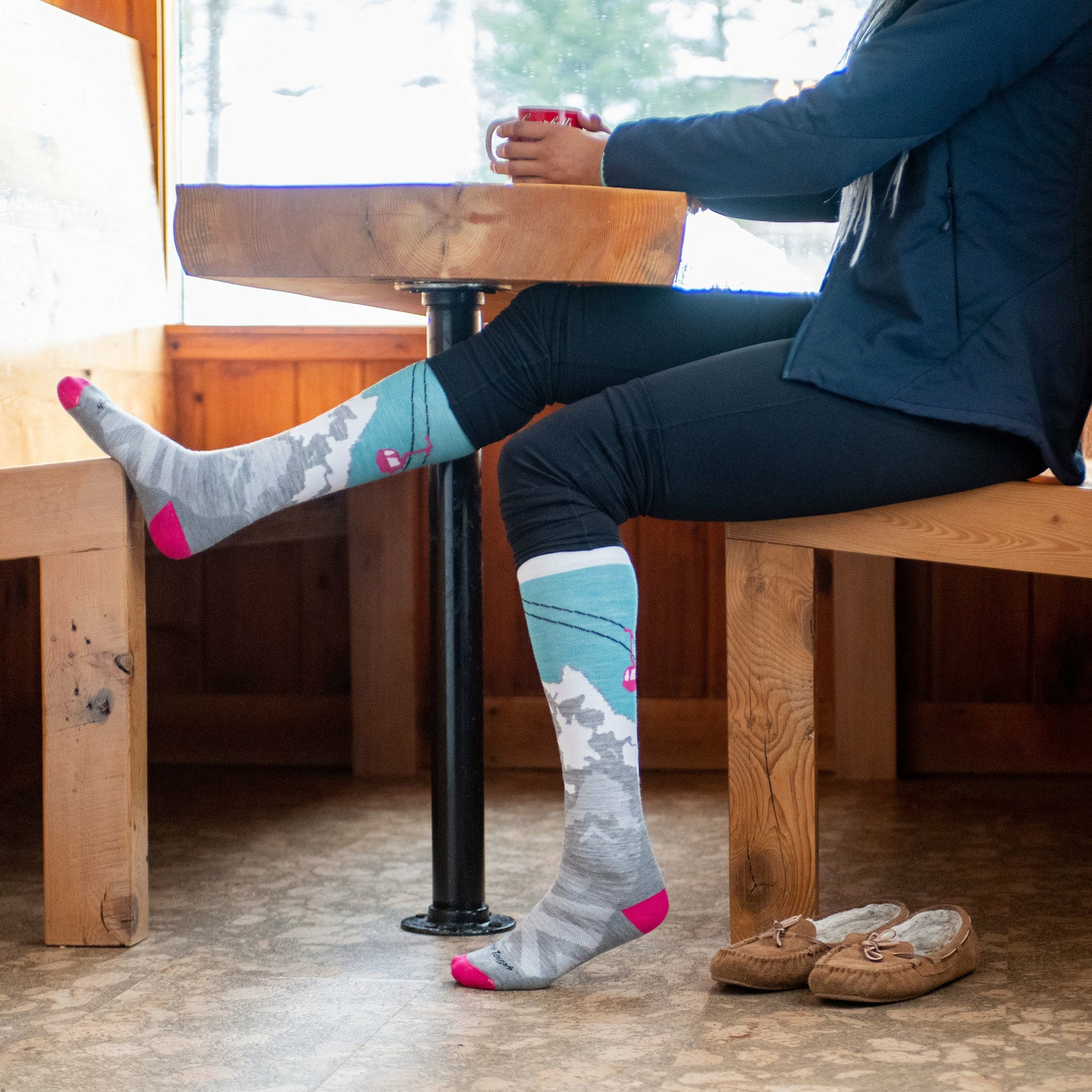 Women's Yeti Over-the-Calf Midweight Ski & Snowboard Socks | Darn Tough