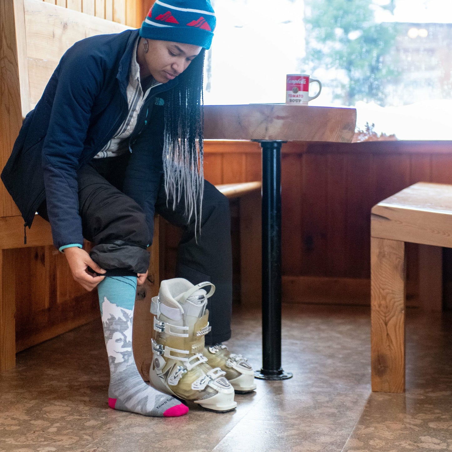 Women's Yeti Over-the-Calf Midweight Ski & Snowboard Socks | Darn Tough