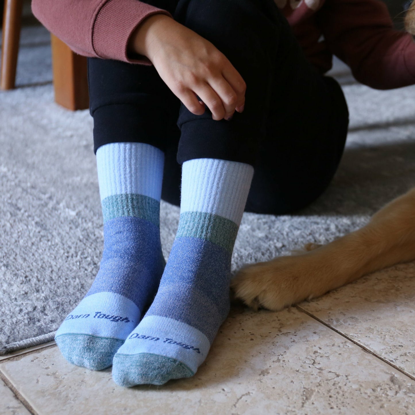 Kids Hill Topper Micro Crew Heavyweight Hiking Socks | Darn Tough