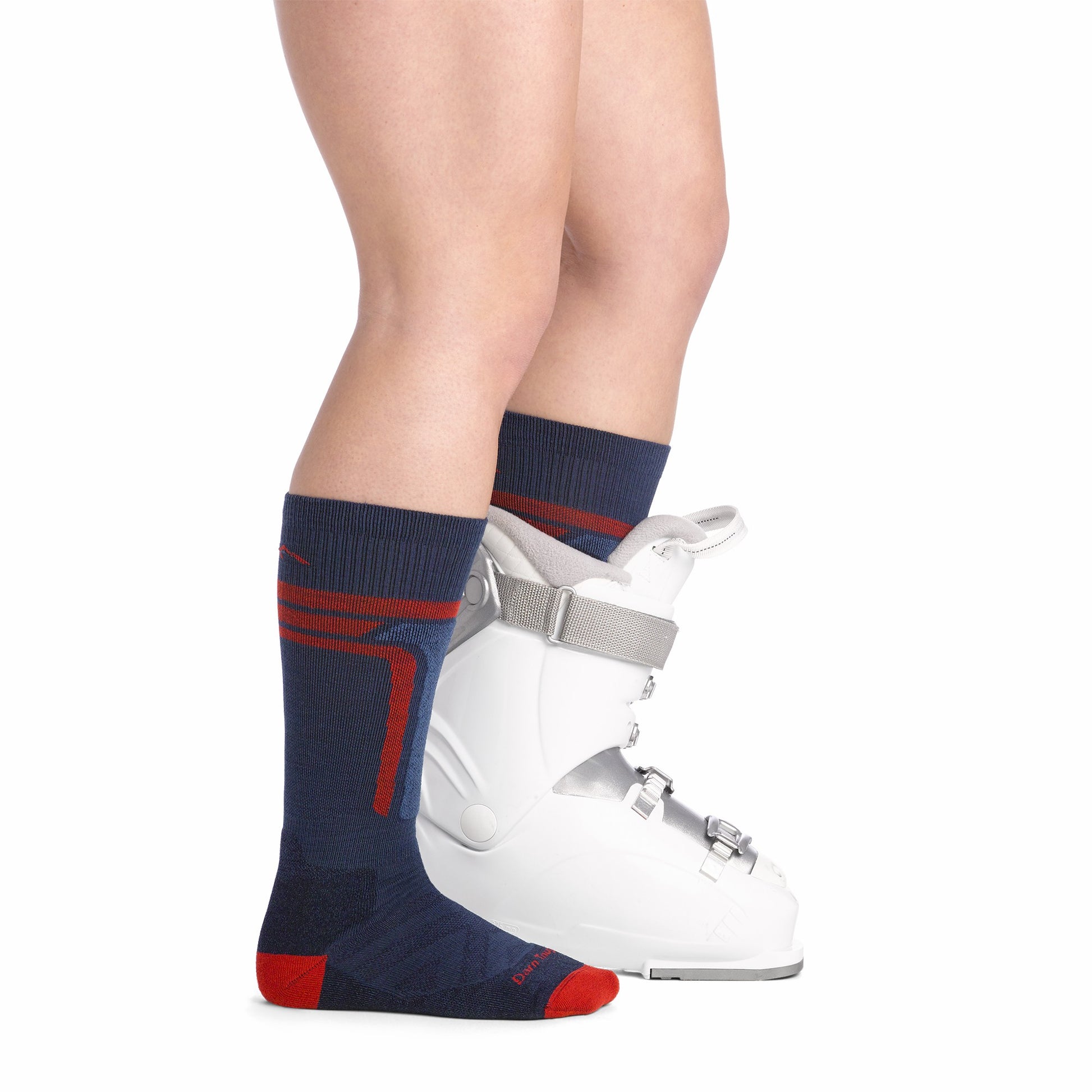 Kids T-Bar Over-the-Calf Midweight Ski & Snowboard Socks | Darn Tough