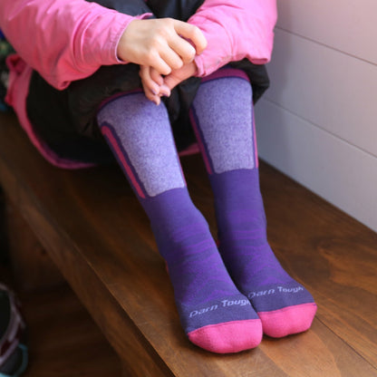 Kids T-Bar Over-the-Calf Midweight Ski & Snowboard Socks | Darn Tough