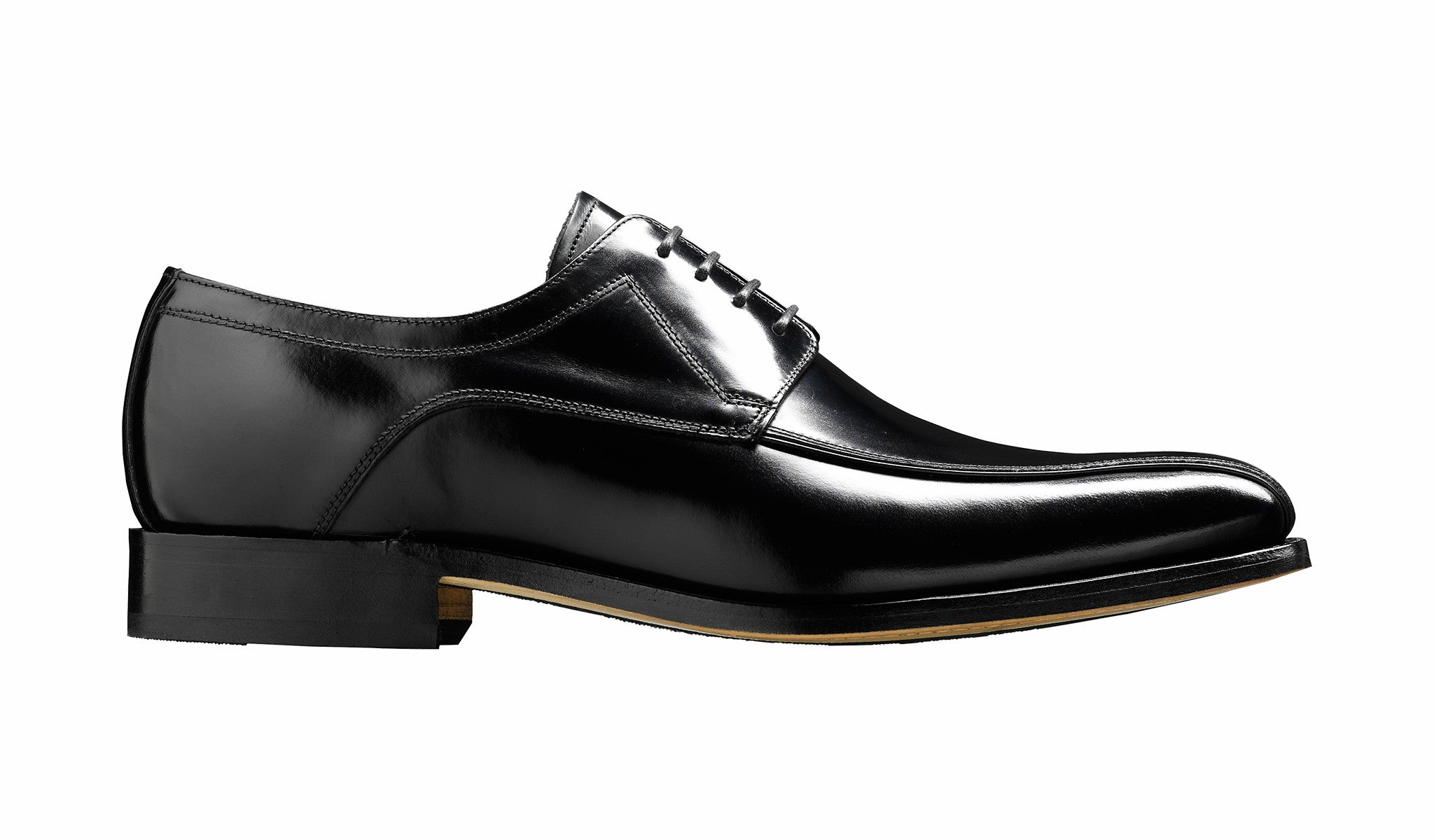 Newbury - Black Hi-Shine Derby Shoe | Barker Shoes