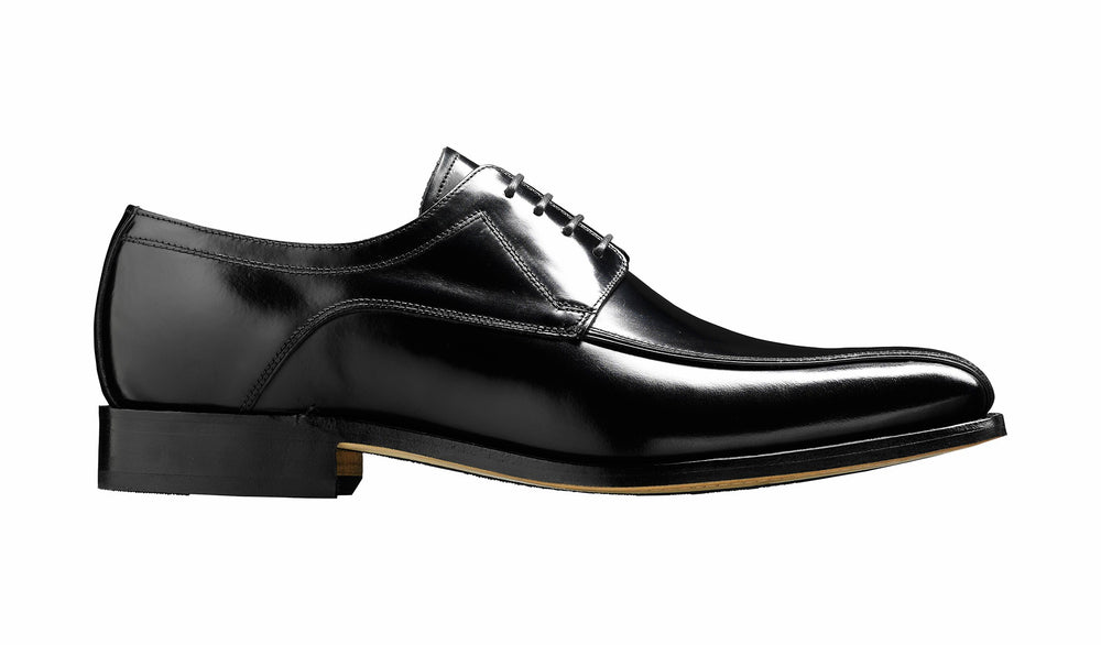 Newbury - Black Hi-Shine Derby Shoe | Barker Shoes