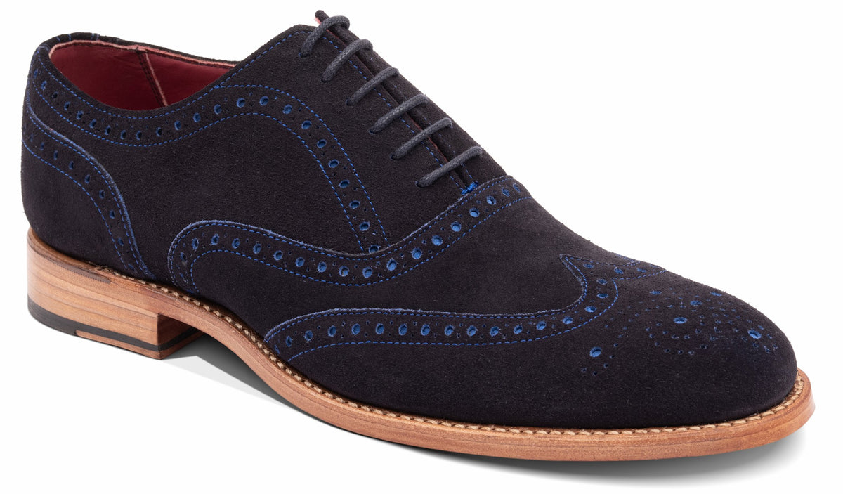 Brando 2 - Navy Suede | Barker Shoes