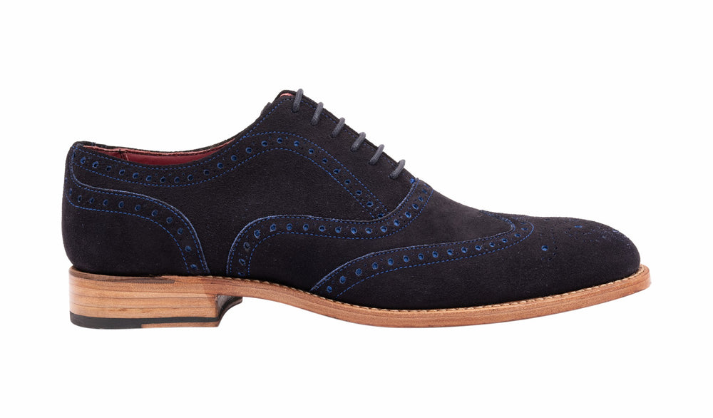 Brando 2 - Navy Suede | Barker Shoes