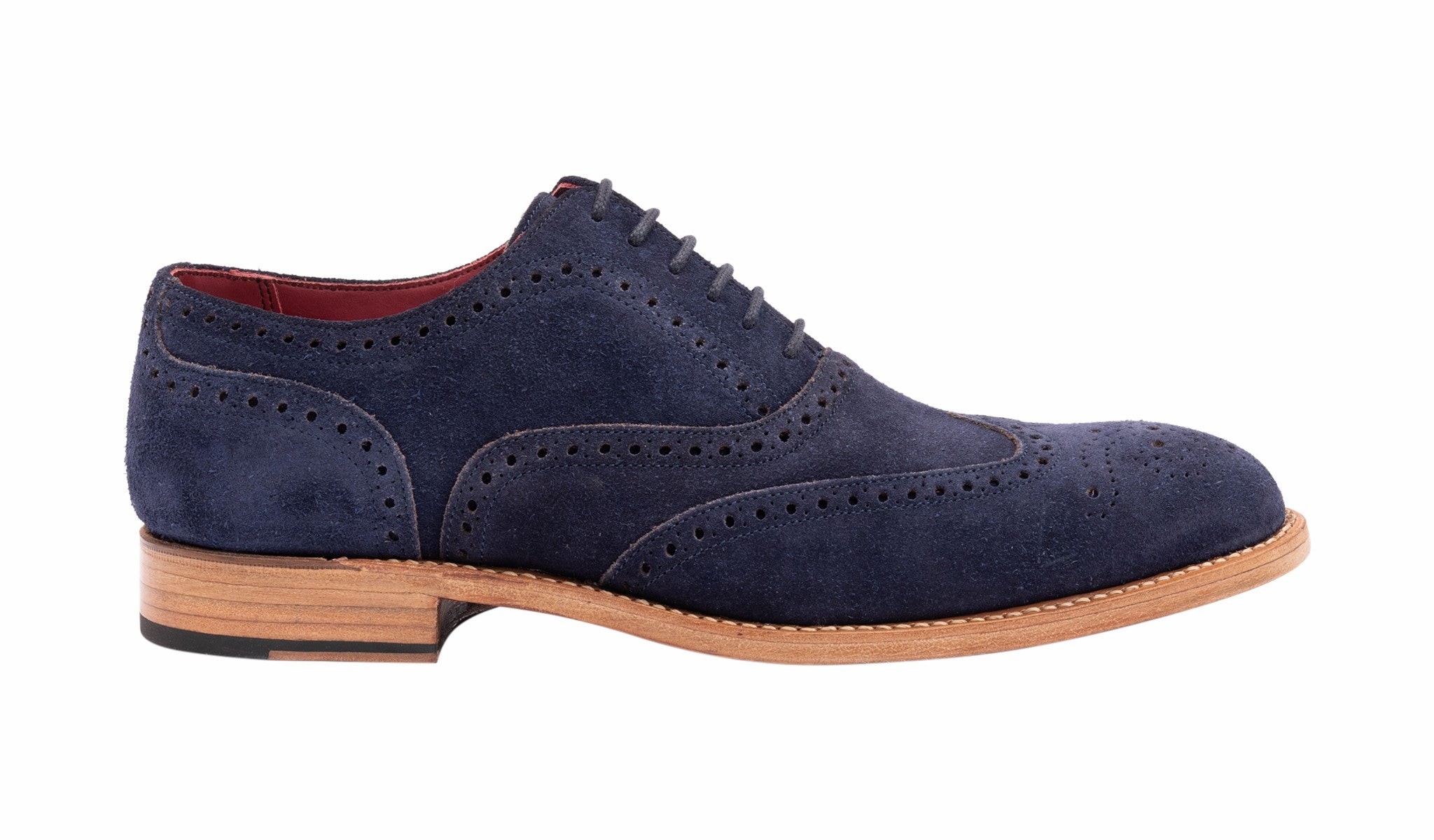 Brando 2 - Navy Suede Cola Punch | Barker Shoes