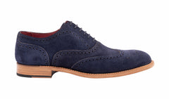 Brando 2 - Navy Suede Cola Punch | Barker Shoes