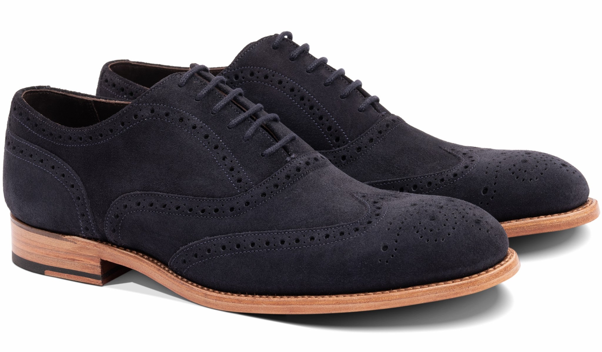 Brando 2 - Navy Suede | Barker Shoes