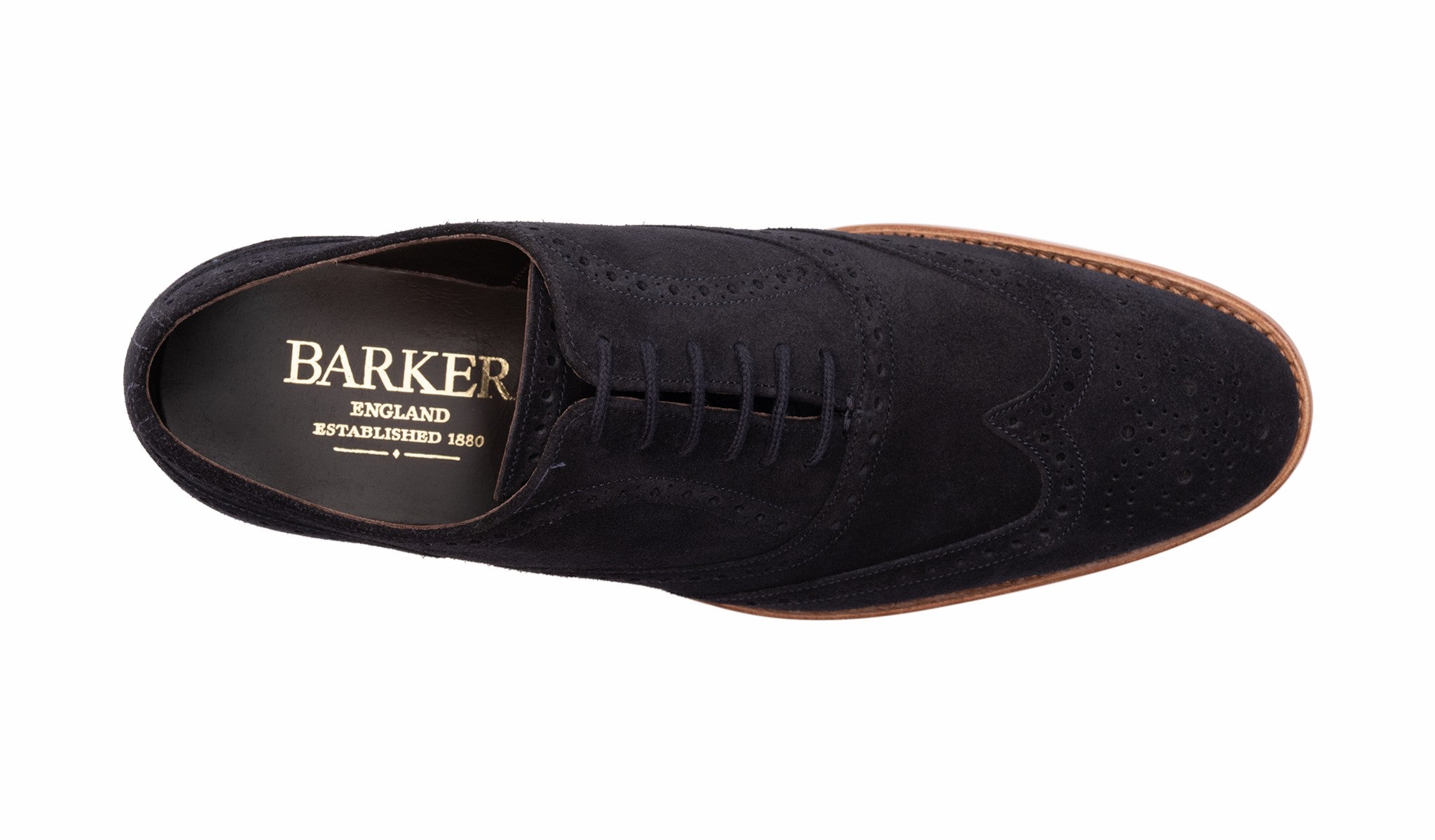 Brando 2 - Navy Suede | Barker Shoes