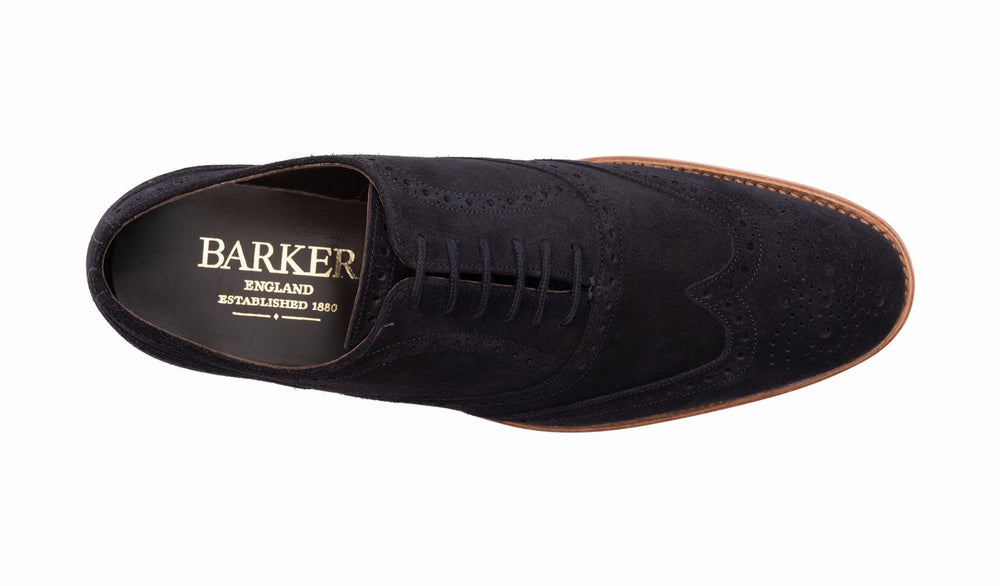Brando 2 - Navy Suede | Barker Shoes