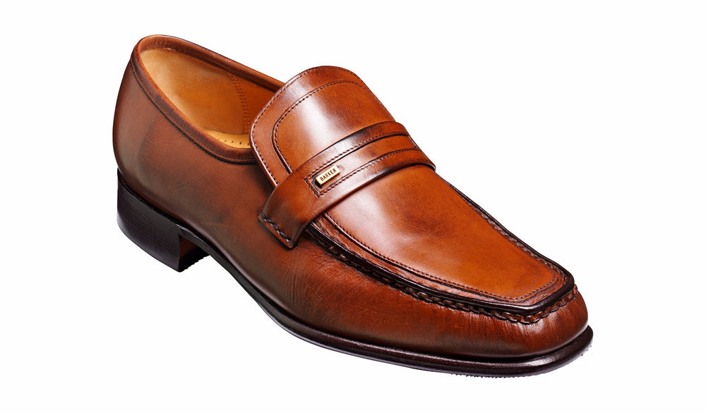 Wesley - Chestnut Calf Loafer | Barker Shoes