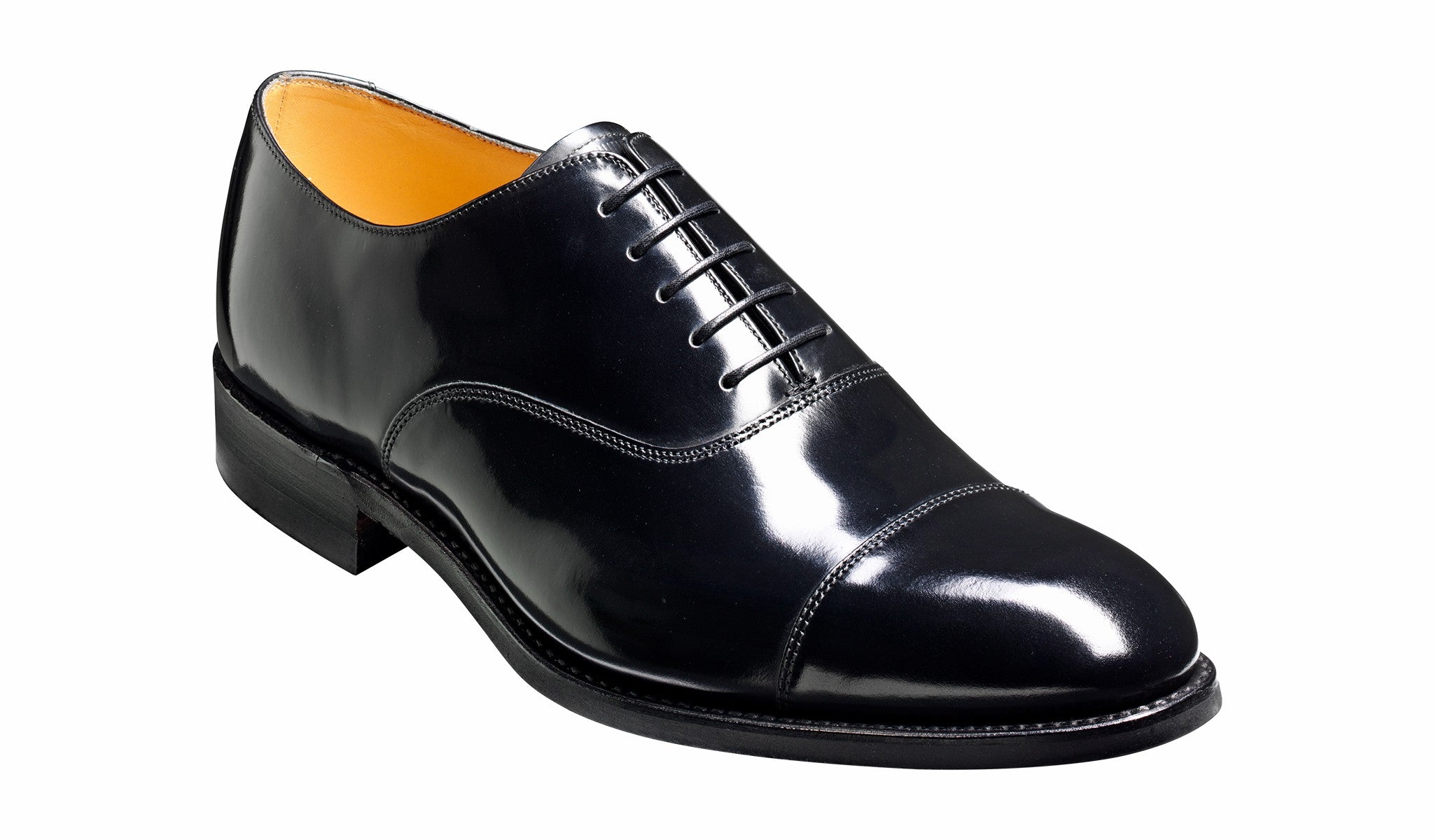 Cheltenham - Black Hi-Shine - Oxford Shoe Mens | Barker Shoes