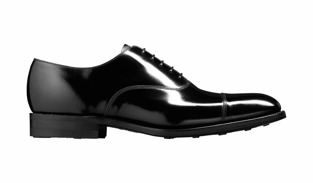 Cheltenham - Black Hi-Shine - Oxford Shoe Mens | Barker Shoes