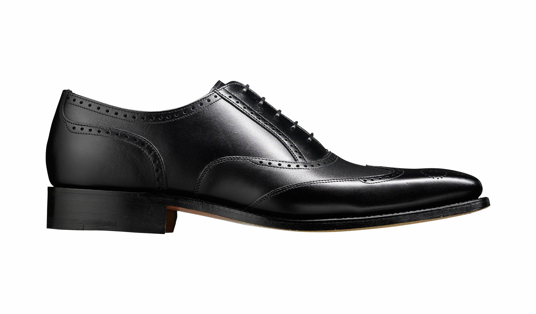Johnny - Black Calf Brogue | Barker Shoes