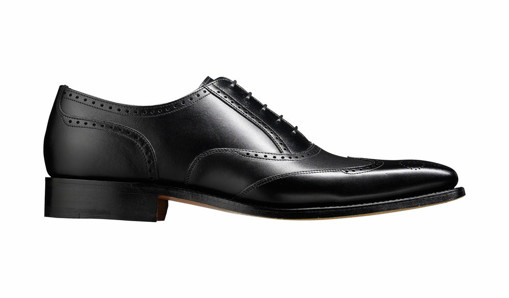 Johnny - Black Calf Brogue | Barker Shoes