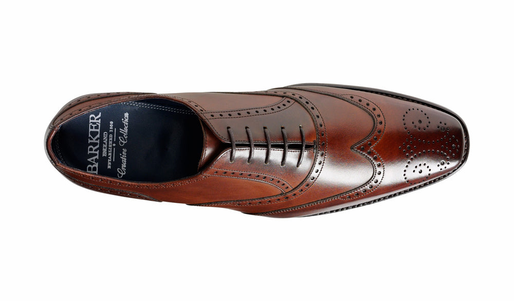 Johnny - Dark Brown Calf Oxford | Barker Shoes