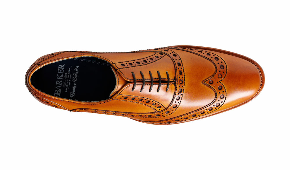 Grant - Cedar Calf Mens Brogue Shoe | Barker Shoes