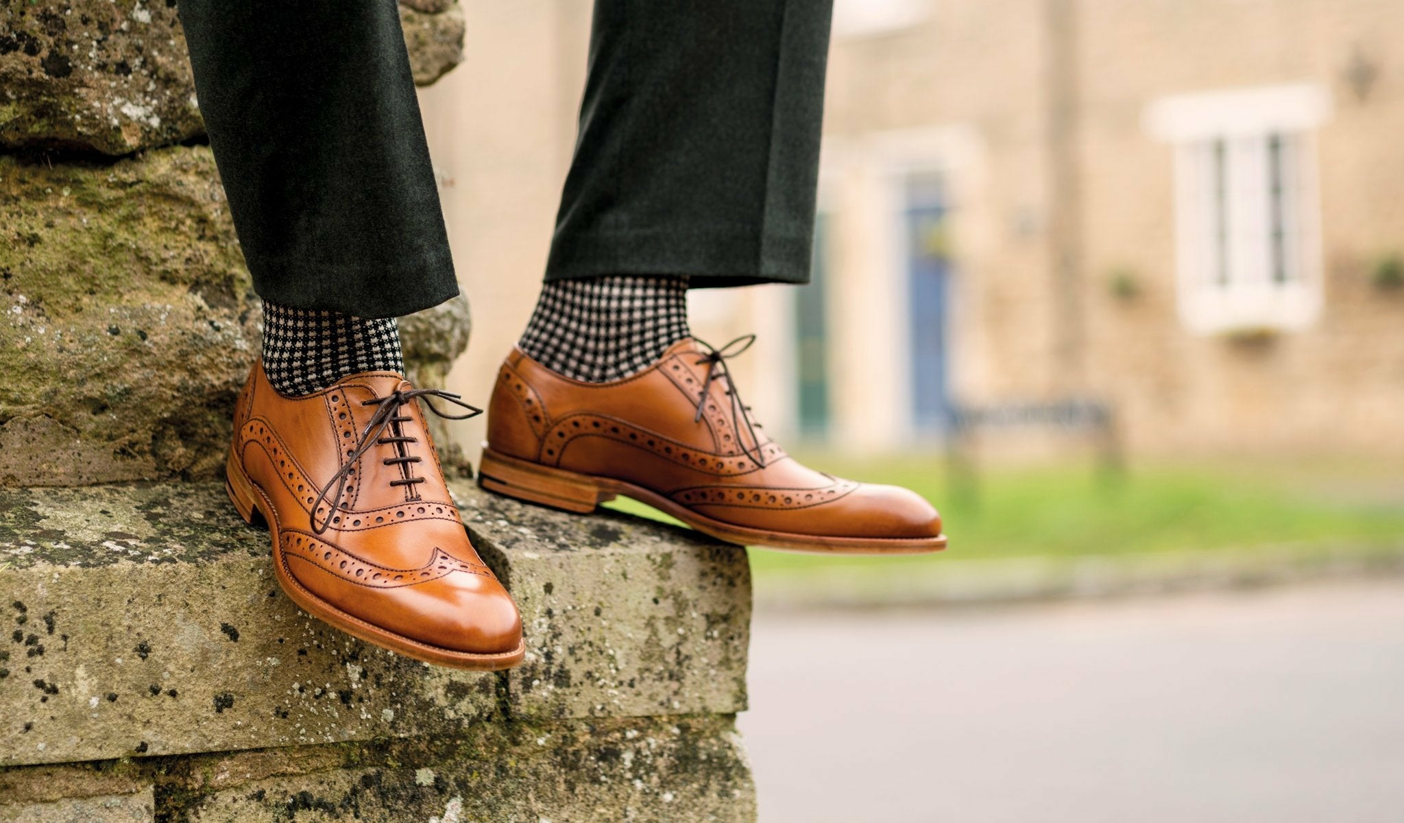 Grant - Cedar Calf Mens Brogue Shoe | Barker Shoes