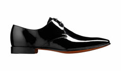 Goldington - Black Patent / Suede Black Derby Dress Shoe | Barker Shoes