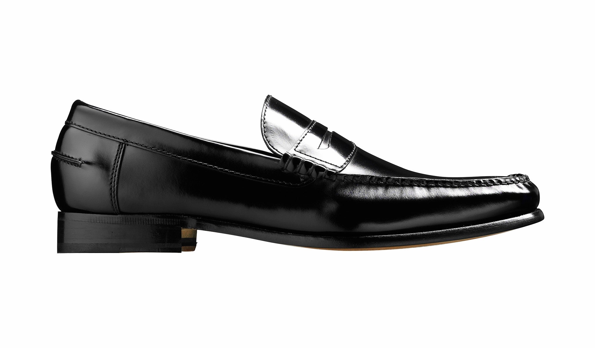 Newington - Black Hi-Shine | Barker Shoes