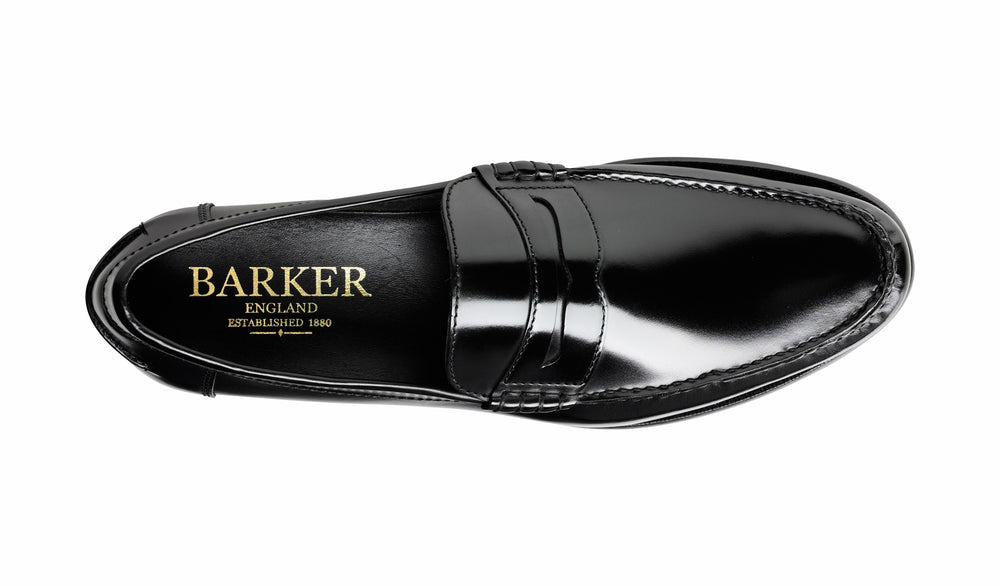Newington - Black Hi-Shine | Barker Shoes