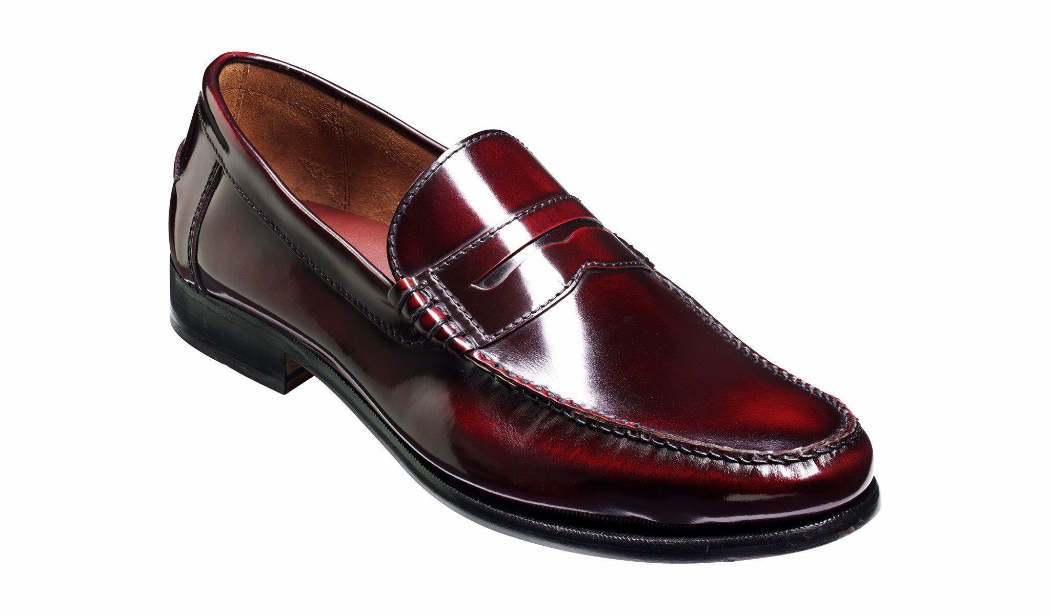 Newington - Burgundy Hi-Shine | Barker Shoes