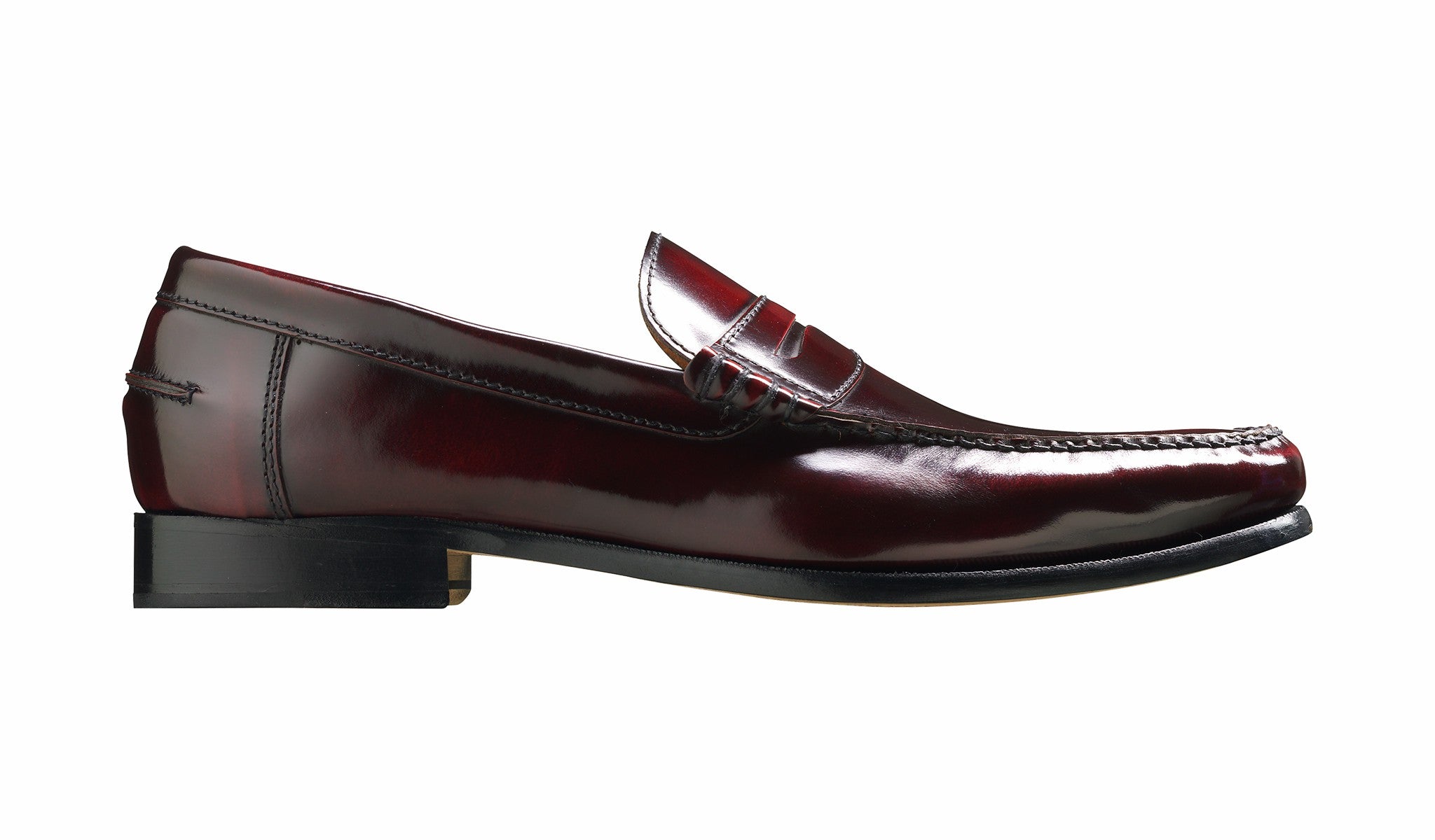 Newington - Burgundy Hi-Shine | Barker Shoes