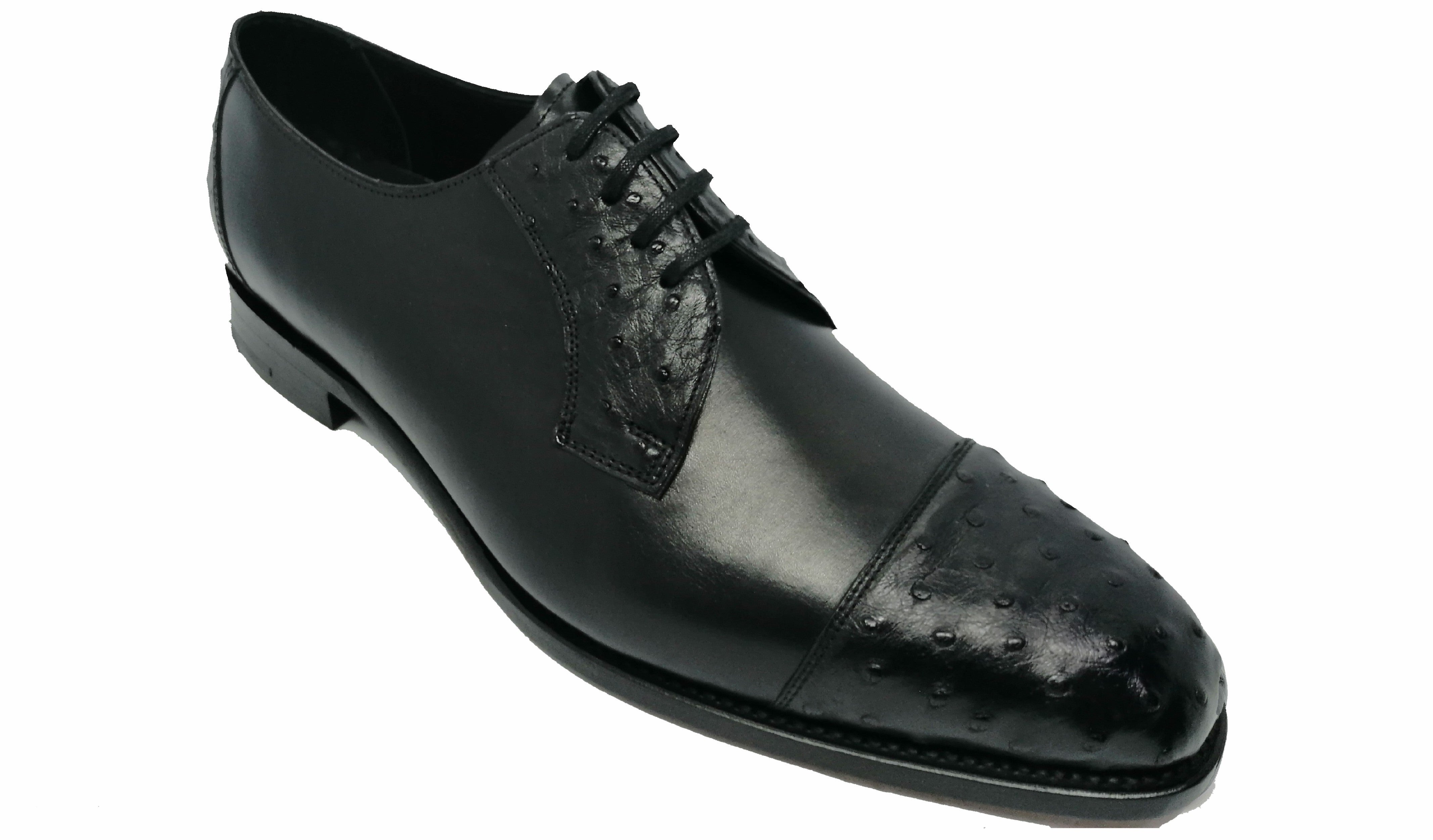 Dorchester - Black Calf / Ostrich | Barker Shoes