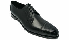 Dorchester - Black Calf / Ostrich | Barker Shoes